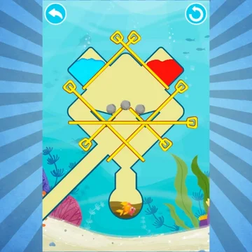 Спаси золотую рыбку из сложных ловушек. Веселись, выполняя логические задания.