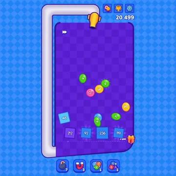  Стреляй из пушки и разрушай блоки! Объединяй шары и дойди до 2048!