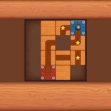 Это увлекательная головоломка, где вы передвигаете блоки, чтобы создать путь и провести шар к финишу, собирая звёзды и открывая всё более сложные уровни