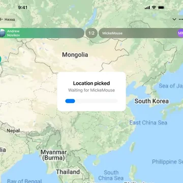 Онлайн-игра против оппонента — соперникам показывается 360° панорама случайного места на планете, необходимо угадать локацию панорамы на карте. Исследуй мир вместе с GeoBattle!