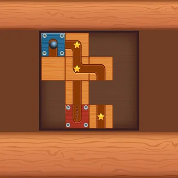 Это увлекательная головоломка, где вы передвигаете блоки, чтобы создать путь и провести шар к финишу, собирая звёзды и открывая всё более сложные уровни