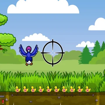 Охотник на уток - это веселая игра, в которой нужно стрелять по пернатым.