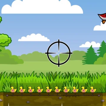 Охотник на уток - это веселая игра, в которой нужно стрелять по пернатым.