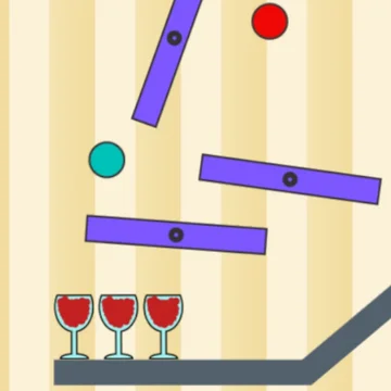 Бросьте мяч и разбейте все стаканы в этой увлекательной физической головоломке!