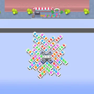 Меняй сиденья, собирай три одинаковых автобуса и отправляй их в путь!