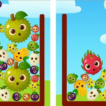 Фруктовая аркада, от которой не оторваться! Сливай экзотические фрукты, открывай новые уровни и расслабляйся в казуальной игре!