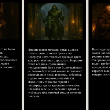 Эпоха Героев и Шутов: Визуальная новелла со множеством концовок. Три захватывающих истории о власти, доблести и свободе в средневековом фэнтези.