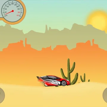 Ралли в пустыне. Внимательно управляй гоночным автомобилем, чтобы преодолеть все песчаные препятствия на пути. В игре можно купить различные автомобили.