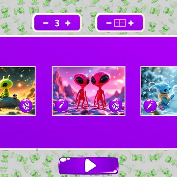 Собери инопланетян в увлекательной головоломке! Перемещай части картинки, чтобы восстановить изображение и победить в Микс Пазл: Инопланетяне!