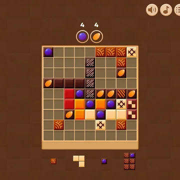 🍫 Собирай сочные комбо, как конфеты в коробку! 🍬
Игра с дизайном в стиле шоколадного ассорти — объединяй блоки, создавай сладкие цепочки и наслаждайся приятными бонусами. Уютная графика и плавный геймплей подарят настоящее удовольствие! ✨