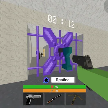 Стань чёрной дырой и ограбь банк! Уничтожай банкоматы, всасывай деньги, искажай пространство — абсурдный экшен с пиксельной графикой и стрельбой.