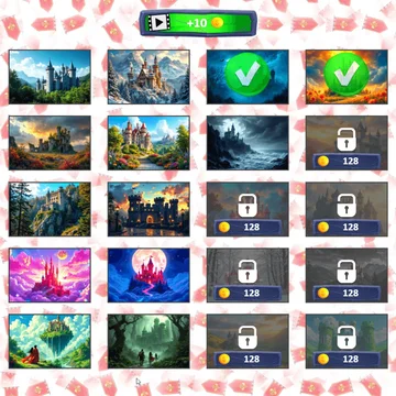Микс Пазл: Замки – увлекательная игра, где нужно собрать перемешанные части картинок сказочных замков. Проверьте свою логику и насладитесь магией головоломок!