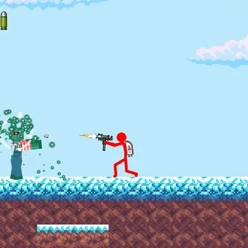 Помоги Стикману победить Крафтманов с помощью оружия