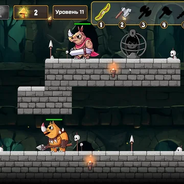 Отправляйтесь в джунгли, наводненные воинами-мутантами-носорогами! Как храбрый герой племени, спасите захваченных жителей деревни, сразитесь с жестокими врагами и победите могущественных боссов-носорогов.