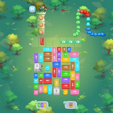 Бесплатная браузерная игра «Слаймы Атакуют: Головоломка!» в жанре головоломка. Подходит для мальчиков и девочек, доступна без регистрации, на русском языке