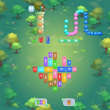 Бесплатная браузерная игра «Слаймы Атакуют: Головоломка!» в жанре головоломка. Подходит для мальчиков и девочек, доступна без регистрации, на русском языке