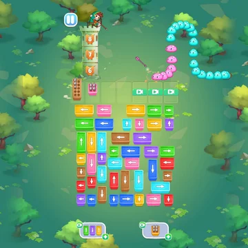 Бесплатная браузерная игра «Слаймы Атакуют: Головоломка!» в жанре головоломка. Подходит для мальчиков и девочек, доступна без регистрации, на русском языке