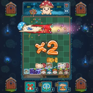 Грибные блоки - красочная головоломка, в которой вам предстоит передвигать блоки и заполнять ряды, чтобы собирать грибочки в корзину! Попробуйте продержаться как можно дольше!