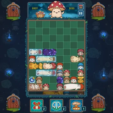 Грибные блоки - красочная головоломка, в которой вам предстоит передвигать блоки и заполнять ряды, чтобы собирать грибочки в корзину! Попробуйте продержаться как можно дольше!