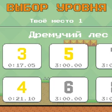 Платформер, в котором нужно проходить уровни на скорость