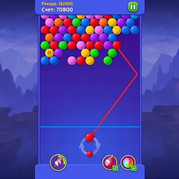 Стреляй цветными шариками, используй бонусы и зарабатывай очки! Лопай пузыри, открывай подарки и стань лидером в «Бабл Бласт Мастер»!