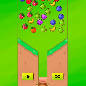 Инновационная головоломка с физикой падения. Коснитесь фрукта, чтобы удалить. Продумайте порядок — уровень проверит ваш интеллект.
