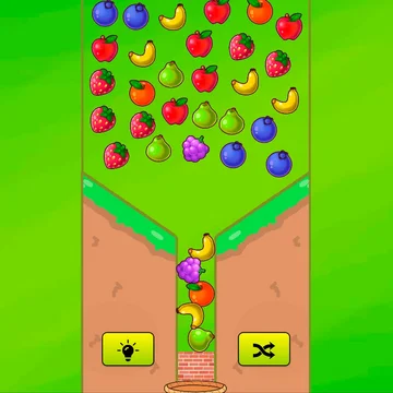 Инновационная головоломка с физикой падения. Коснитесь фрукта, чтобы удалить. Продумайте порядок — уровень проверит ваш интеллект.