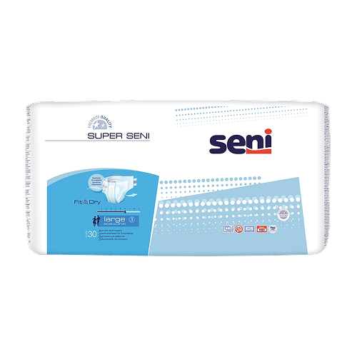 Seni Super, подгузники для взрослых (L)