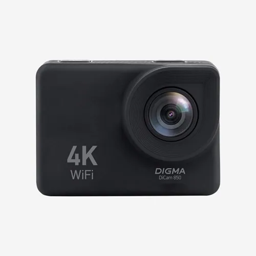 Экшн-камера Digma DiCam 850 4K, WiFi, черный, dc850