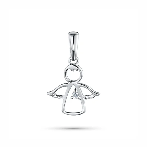 Подвеска из серебра с бриллиантом