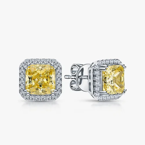 Серебряные серьги с фианитами