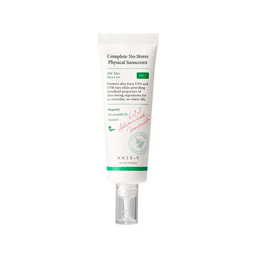 Солнцезащитный крем AXIS-Y Complete No-Stress Physical Sunscreen V. 3 SPF50+ PA++++
